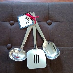 Macy's 1872 3 Piece Stainless Steel Serving Set New with Tag